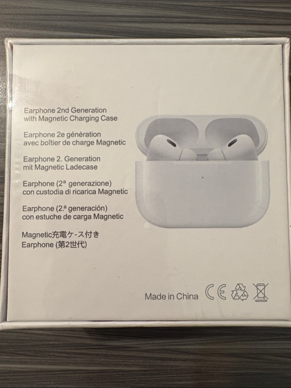 Lot of 3—-Wireless Earphones 2nd Generation with Magnetic Charging Case - White